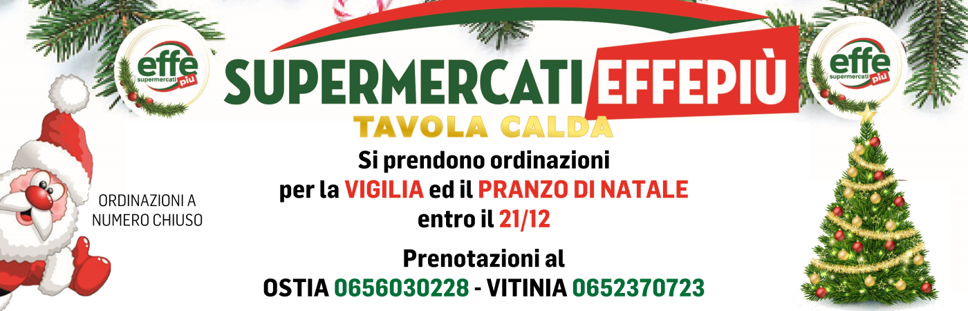 Ordinazioni Vigilia e Natale